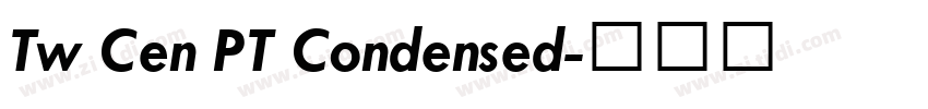 Tw Cen PT Condensed字体转换